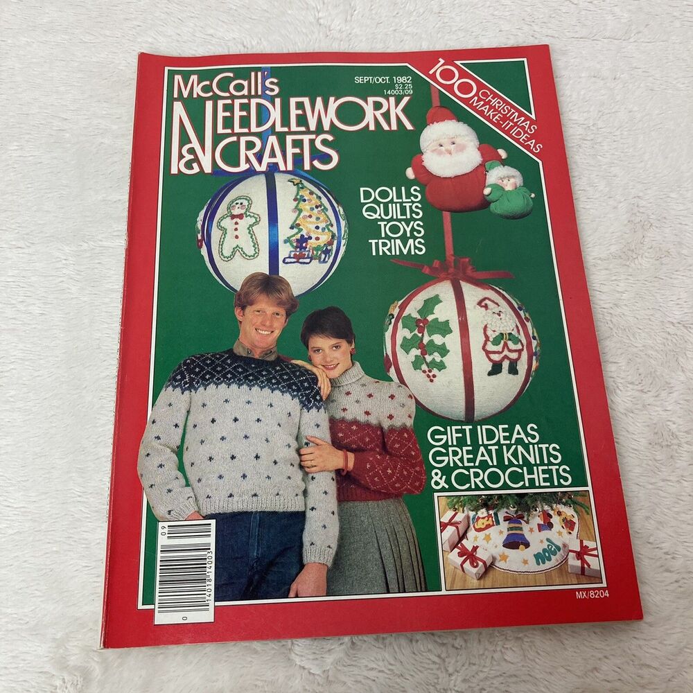 McCall's Needlework & Crafts Christmas Sept Oct 1982 Magazine